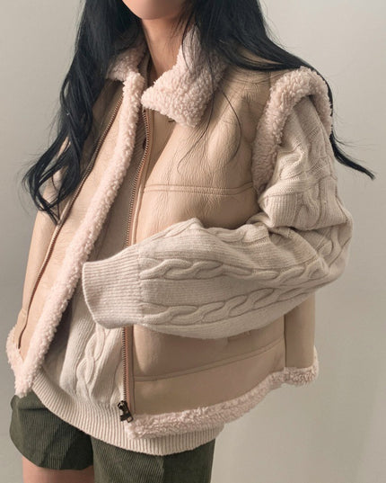 All-match Zipper Vest Jacket Coat For Women