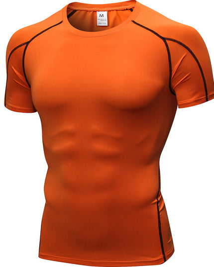Men's PRO Tight Short Sleeve Fitness Exercise