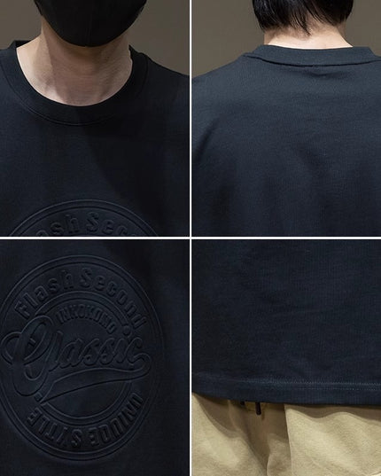 Summer Fat Crew Neck Short Sleeve T-shirt Loose Three-dimensional