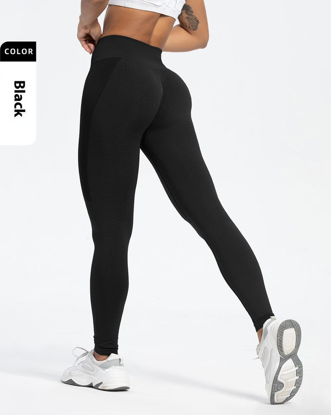 Women's Sports Fitness Pants Seamless Hip Raise High Waist Yoga Pants