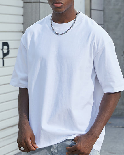 Men's Clothing Cotton White Short Sleeve
