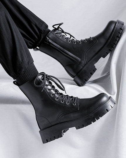 Men's Leather New High-top Boots