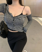 Grey cardigan