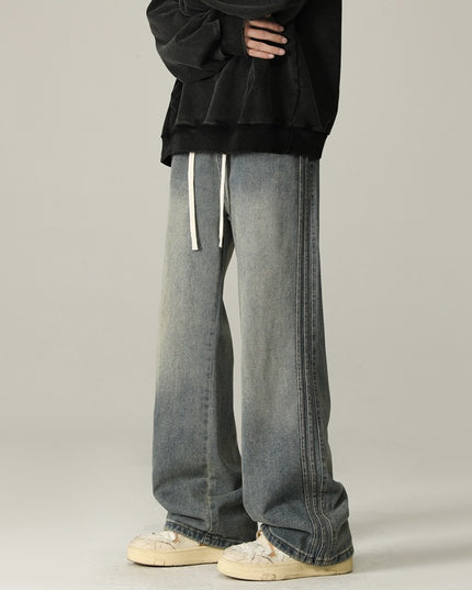 Sense Of Design Trendy Loose Striped Straight-leg Pants
