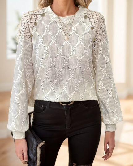 Ladies Casual Long Sleeve Round Neck
