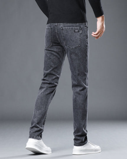 Versatile Stretch Slim Straight Men's Jeans