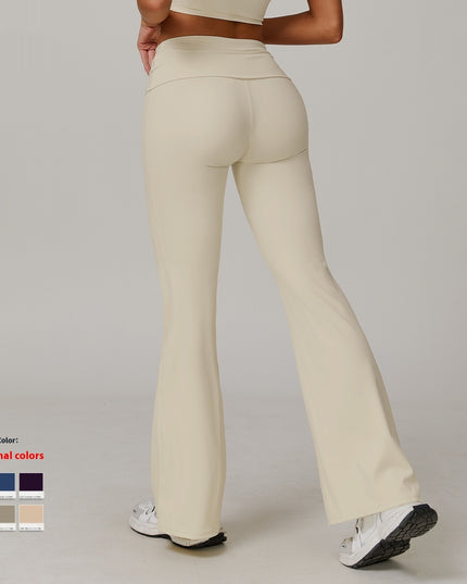 Women's Casual Folding High Waist Yoga Pants