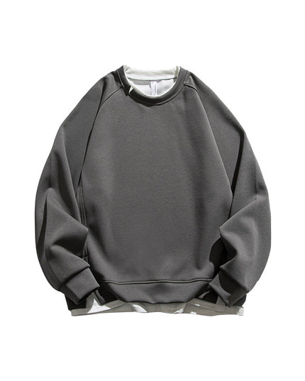 Heavy Fake Two-piece Round Neck Sweater