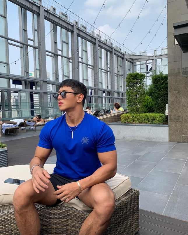 Men's Short Sleeve Slim Stretch Fitness T-shirt