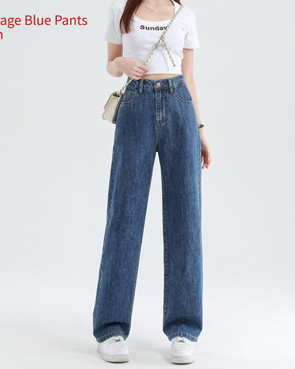 Summer Thin Elastic Waisted Jeans For Women