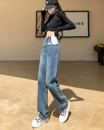 Plus Size Wide Legs Jeans For Women Autumn And Winter