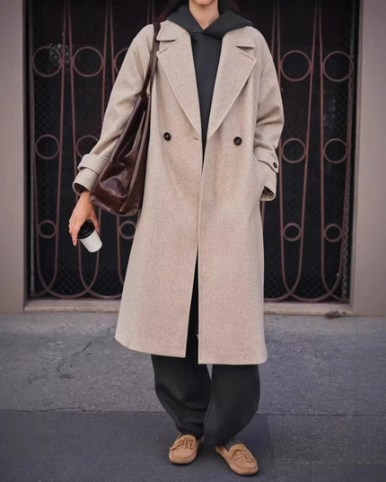 Coat Elegant Long Slimming Slim Fit 9