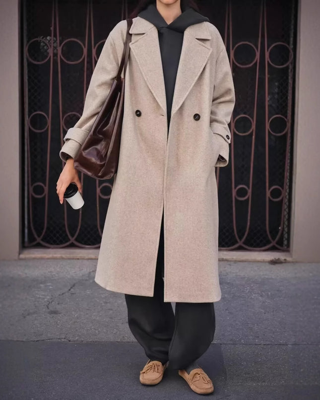 Coat Elegant Long Slimming Slim Fit 9