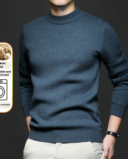 Men's Sweater Worsted Sweater Knitted Long Sleeve