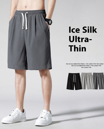 Cropped Pants Men's Thin Loose Large Size Sports Shorts