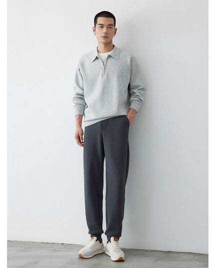 Korean Style Niche Casual Polo Collar Knitwear Sweater For Men
