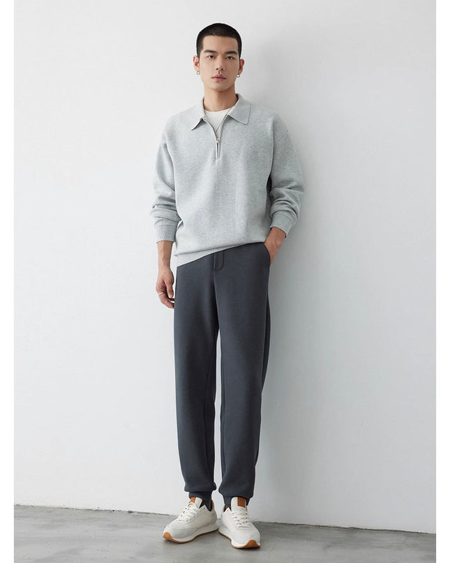 Korean Style Niche Casual Polo Collar Knitwear Sweater For Men