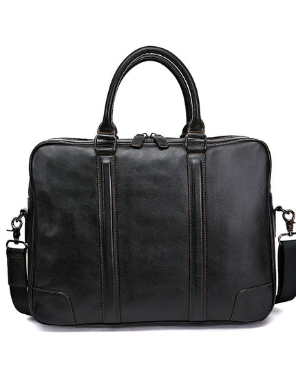 Skeleton-Skin Genuine Leather High-Grade Briefcase | Ultra-Light & Durable