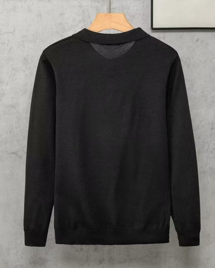 Japanese Style Simple Lapel Knitwear Korean Style