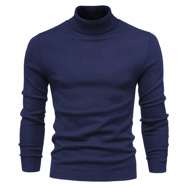 Men's Solid Color Pullover Sweater