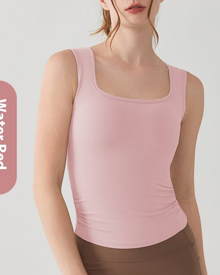 Long Yoga Vest Women's One-piece Fixed Cup Outer Wear Sling