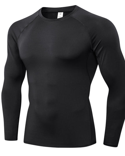 Workout Clothes Men's Long Sleeve Quick-drying High Elastic Tights