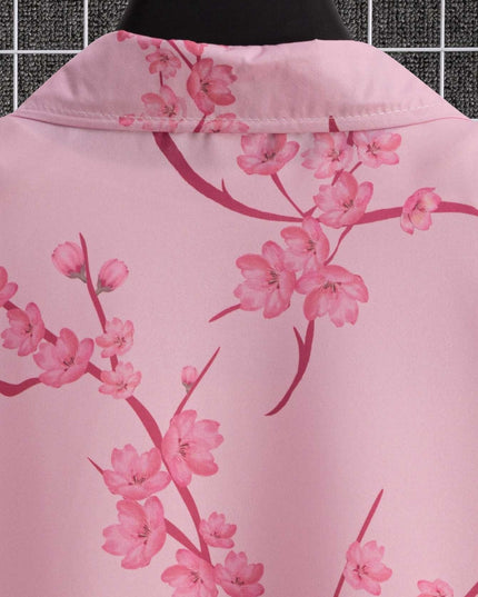 Digital Printing Floral Short Sleeve Shirt