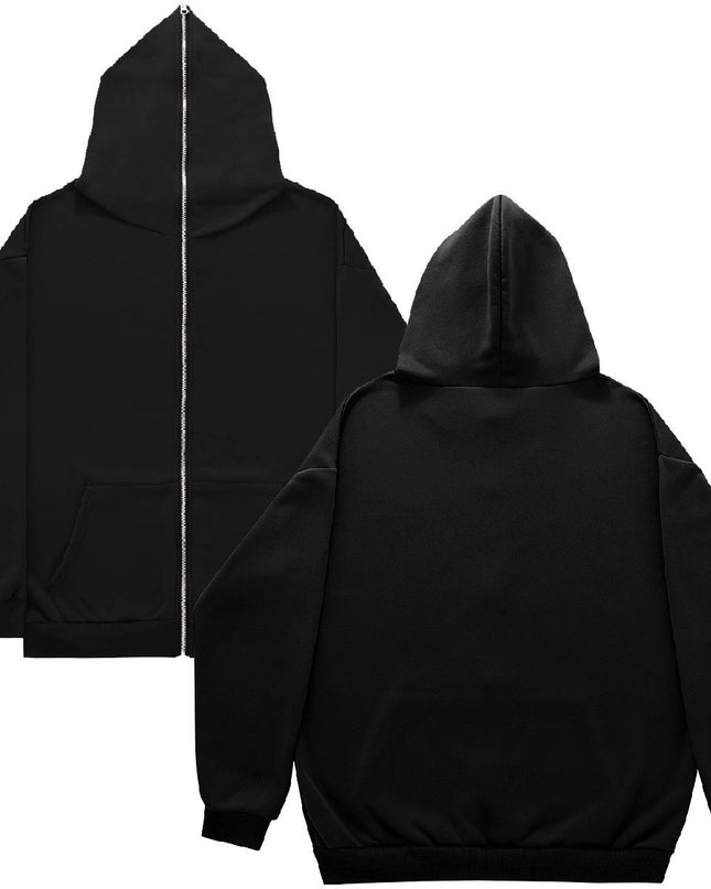 Men's And Women's Sparkling Style Zipper Cardigan Hoodie Plus Size