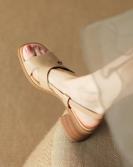 Leisure Commute New Square Toe Open Toe Sandals For Women