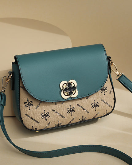 Women's Printed Contrast Color Small Bag