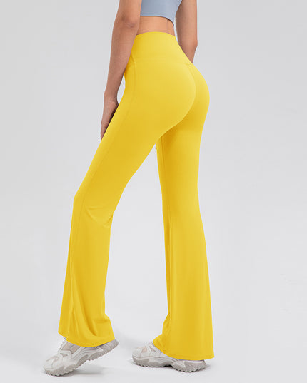 Female High Waisted Hip Lifting Micro Trumpet Yoga Pants