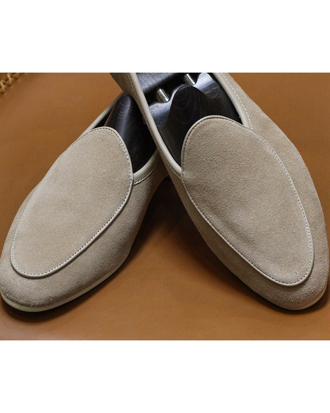 Men's Casual Retro Leather Slip On Shoes
