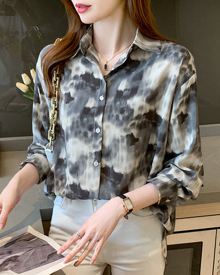 Loose Casual Retro Hong Kong Style Top