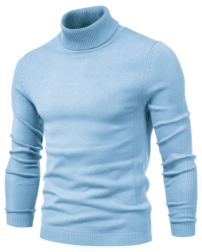 Men's Solid Color Pullover Sweater