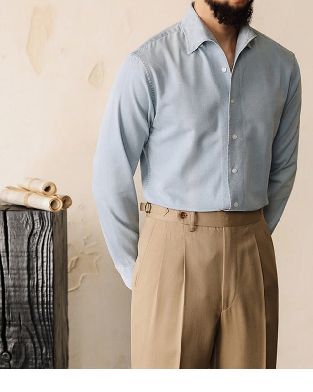 Business Loose Iron Free Solid Color Top
