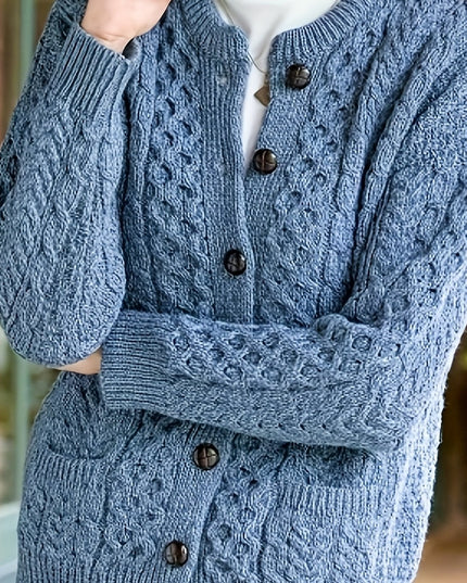 Women's Casual Knit Cardigan Sweater Cozy Long Sleeve
