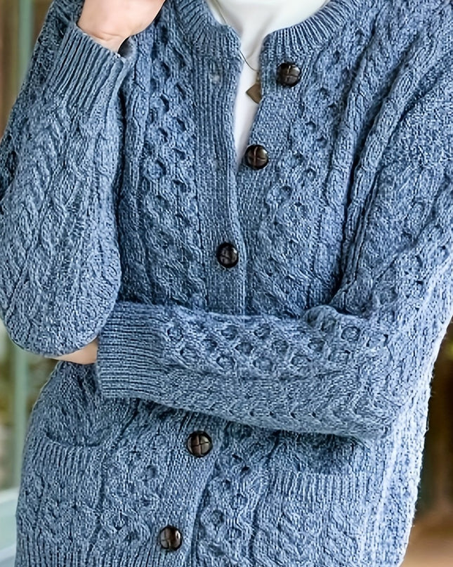 Women's Casual Knit Cardigan Sweater Cozy Long Sleeve