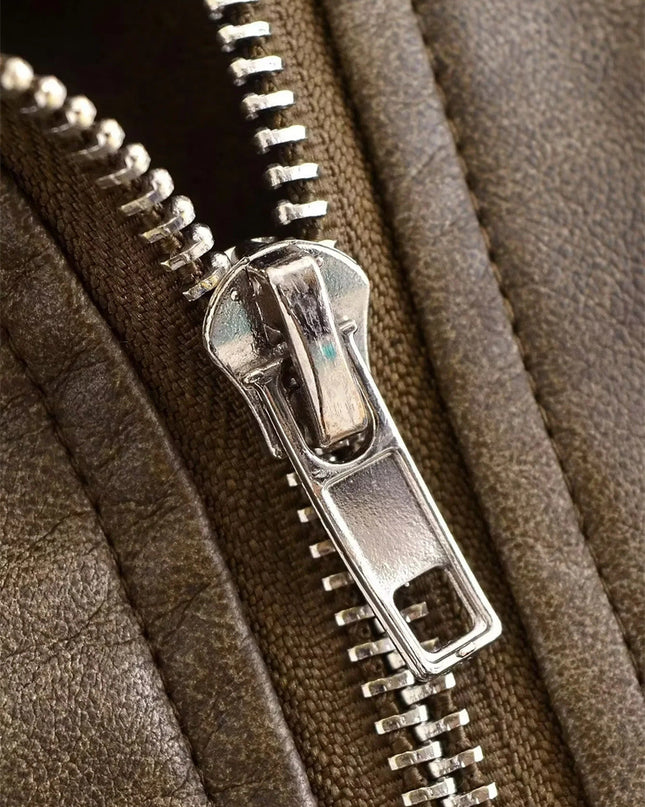 Fashion Slim Zipper Dress Blouse