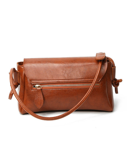 Oil Wax Leather Messenger Women's Fashion Shoulder Bag