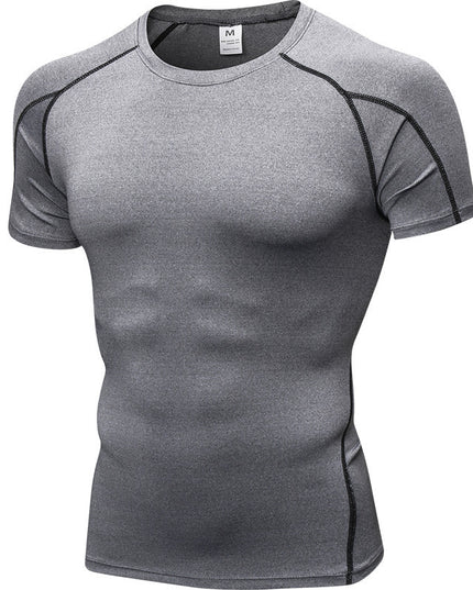 Men's PRO Tight Short Sleeve Fitness Exercise