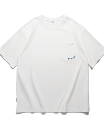 Simple Embroidered Crew Neck Short-sleeved T-shirt Men's Trendy Versatile Casual Top