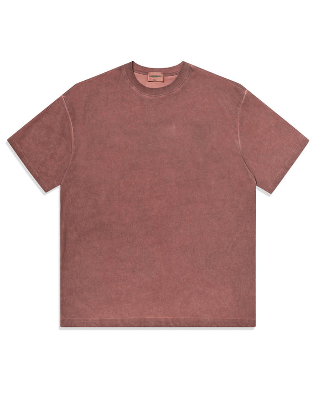 Heavy Dirty Washed Old Loose Double Yarn Cotton Short Sleeve