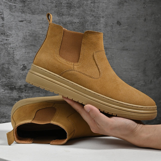 Men's Martin Boots Genuine Leather Mid-top