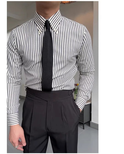 Spring Seersucker Series Shirt Men