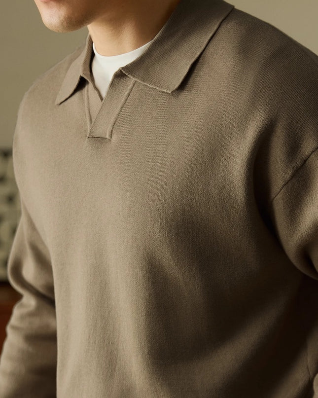 Heavy High-grade V-neck Sweater Pullover