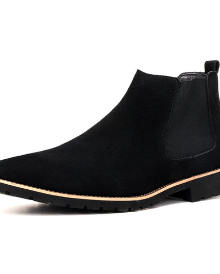 High-top Sleeve Suede Leather Surface Plus Size Casual Boots Fashion All-matching