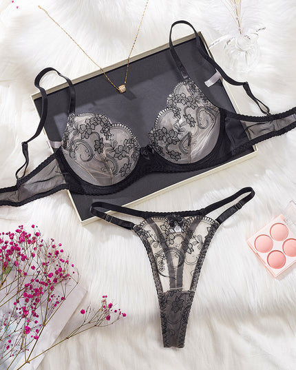 Women's Embroidered Steel Ring Two-piece Set