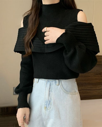 Women's Korean-style Half-turtleneck Bottoming Sweater