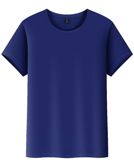 High-end Ice Silk Sports Running Fitness Clothes Loose-fitting Casual Round-neck Short Sleeve