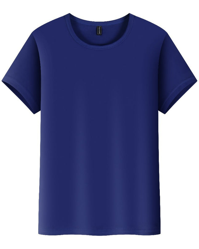 High-end Ice Silk Sports Running Fitness Clothes Loose-fitting Casual Round-neck Short Sleeve